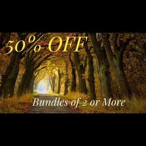 50% off Bundles of 2 or More over 50$
